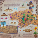 Back of the box of Ishtar Gardens of Babylon. Buy the family board game from Out of Town Games