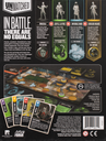 Back of the box of Unmatched Cobble and Fog . Buy the two player game from Out of Town Games