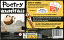 Poetry for Neanderthals back of the box buy the strategy board game from Boardgamist