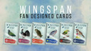 Buy Wingspan Fan-Designed Card Pack Set 1 from Boardgamist UK - Add six unique regional bird card packs to your Wingspan experience.