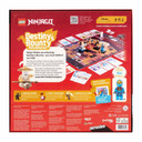 Back of the box for LEGO NINJAGO Destiny’s Bounty Adventures board game now from Boardgamist
