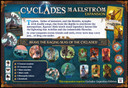 Back of the box for Cyclades Maelstrom expansion from Boardgamist