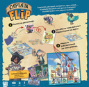 Back of the box of Captain Flip – buy now from Boardgamist.