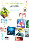 Back of the box of Mozaik – buy now from Boardgamist.