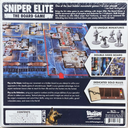 Sniper Elite back of the box, buy the board game from Boardgamist