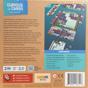 Curious Cargo back of the box buy the two player game from Out of Town Games