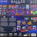 Back of the box of Galileo Project - Buy board games from Out of Town Games