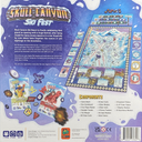 Skull Canyon Ski Fest board game back of the box, buy from Out of Town Games