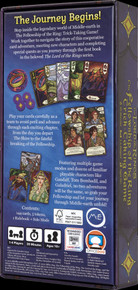 Back of the box of The Lord of the Rings: The Fellowship of the Ring Trick-Taking Game – buy now from Boardgamist.