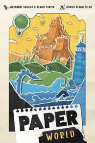 Buy Paper World from Boardgamist UK - draft and stack cards to build stunning landscapes from your travels in a quick and colourful card game.