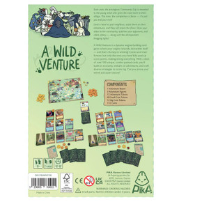 A Wild Venture - back of box at Boardgamist
