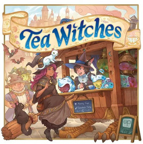 Buy Tea Witches board game now from Boardgamist UK — a cosy strategy game about brewing magical teas and crafting clever combinations.