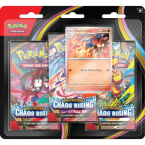Pokémon TCG Mega Evolution Chaos Rising 3-Pack blister buy from Boardgamist