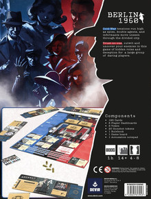 Back of the box of ‘Berlin 1960’ – buy now from Boardgamist.