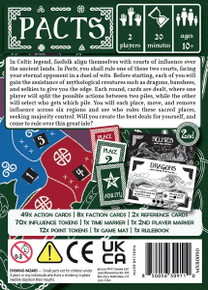 Back of the box of Pacts – buy now from Boardgamist.
