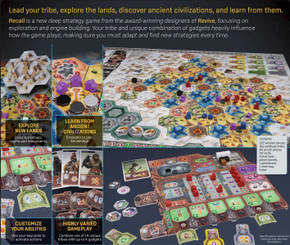 Back of the box of Recall – buy now from Boardgamist.