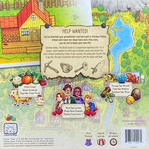 Stardew Valley Back of the Box, Buy the board game from Boardgamist