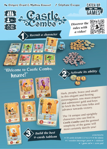 Back of the box for Castle Combo from Boardgamist