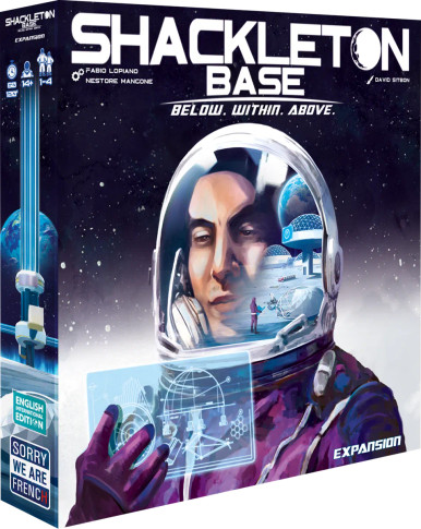 Pre-order Shackleton Base: Above. Within. Below from Boardgamist.com - Continue the story on the Moon with three new corporations and a new space agency.