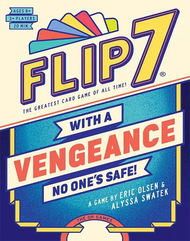Buy Flip 7: With a Vengeance board game now from Boardgamist UK — a chaotic push your luck  game with sharp twists and player interaction.