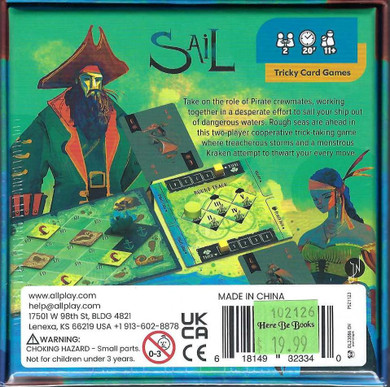 Back of the box of ‘Sail’ – buy now from Boardgamist.
