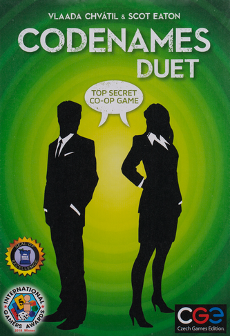 Buy Codenames Duet two player cooperative card game from Out of Town Games