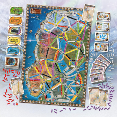 Board game view of Ticket to Ride: Northern Lights – buy now from Boardgamist.