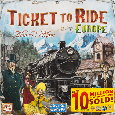 Buy Ticket to Ride Europe from Boardgamist — build railways across Europe in this award winning family strategy classic.