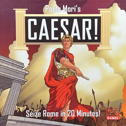 Buy Caesar! Seize Rome in 20 Minutes, two player board game from Out of Town Games