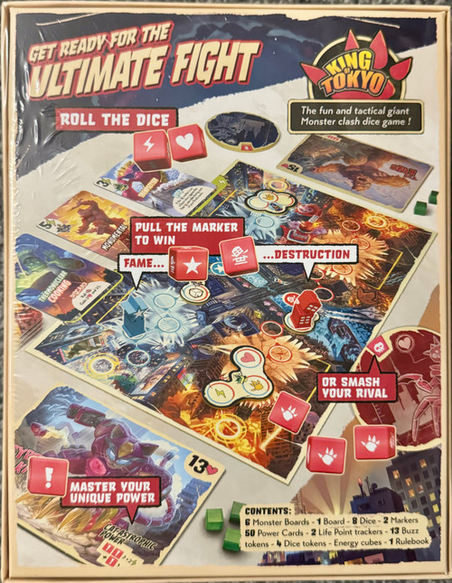 King of Tokyo Duel back of box