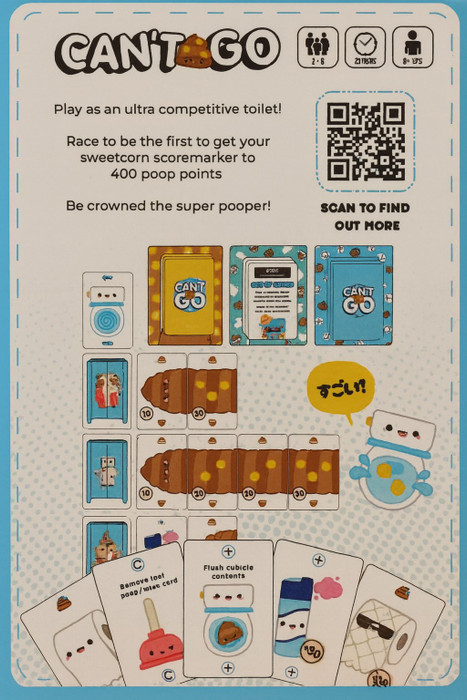 Back of box Can't Go from Boardgamist