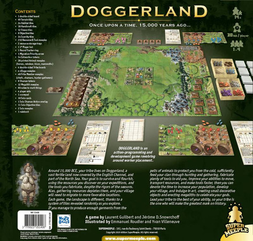 Back of box Doggerland Boardgamist