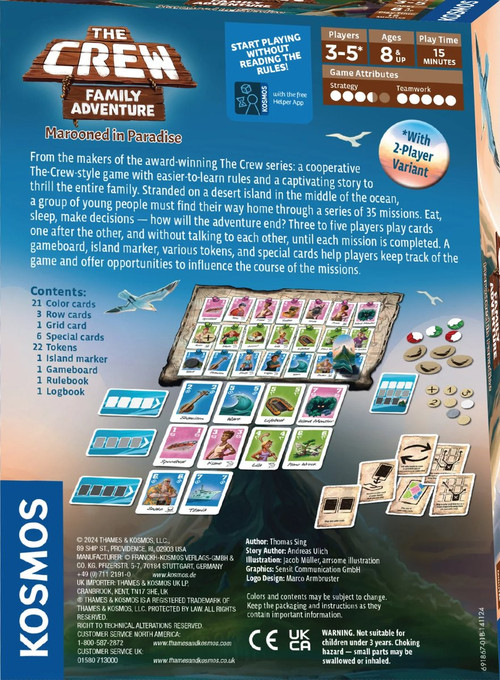 Back of the Box The Crew: Family Adventure on Boardgamist