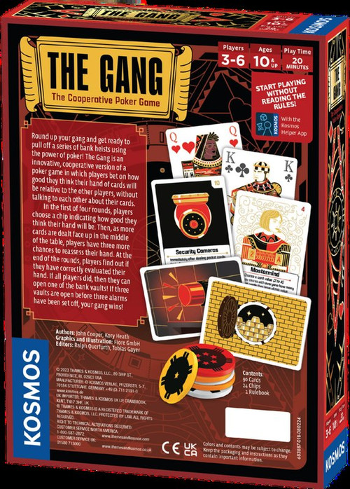 Back of the box The Gang on Boardgamist