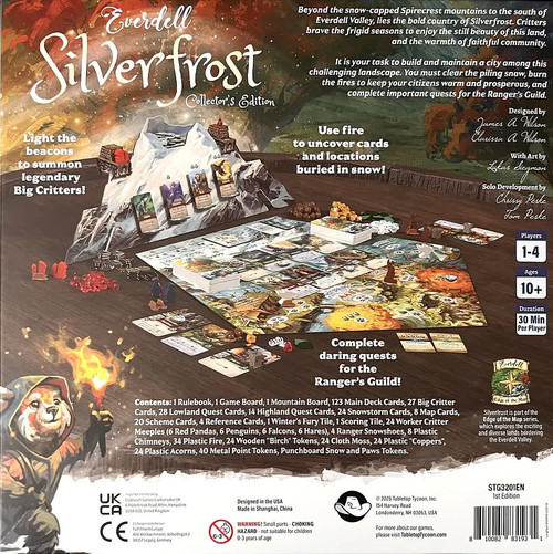 Everdell Silverfrost back of box Boardgamist