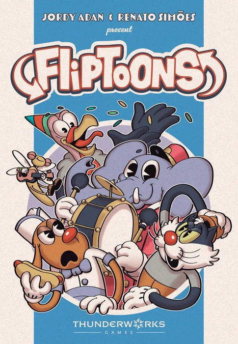 Buy Fliptoons board game now from Boardgamist UK — build your cast of cartoon stars and earn fame in this fast, flipping card game.