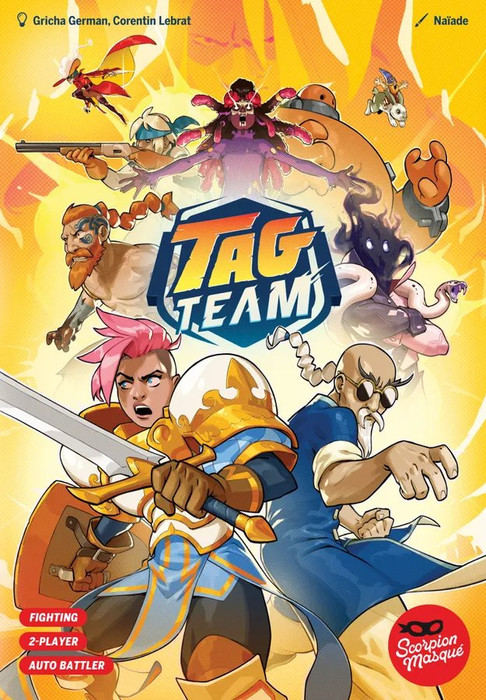 Buy Tag Team board game now from Boardgamist UK — team up, roll dice, and pull off high-energy wrestling combos in this fast, family-friendly battle for the pin.