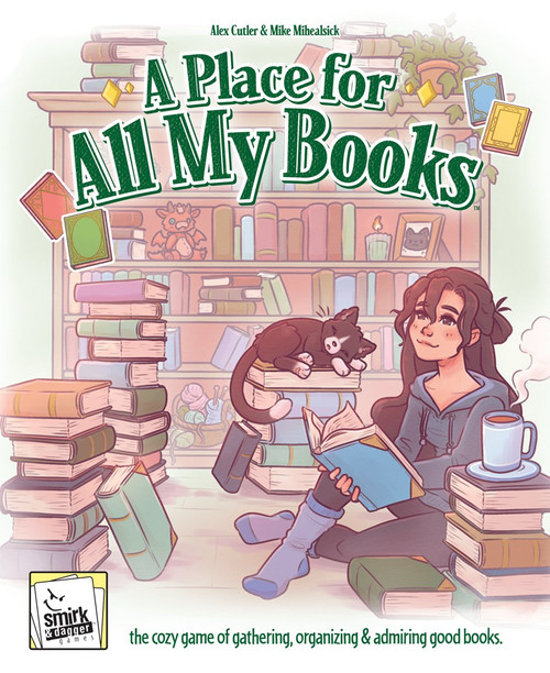Buy A Place for All My Books from Boardgamist — a relaxing puzzle game where players build and organise their dream library.