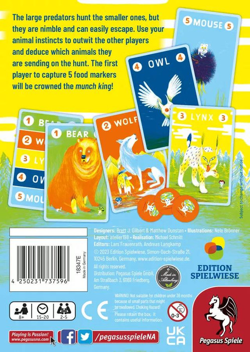 Back of the box of Prey Another Day – buy now from Boardgamist.