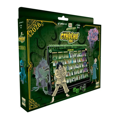 Buy ‘365 Adventures: Cthulhu 1926’ from Boardgamist — a solo daily narrative game set in a world of cosmic horror.