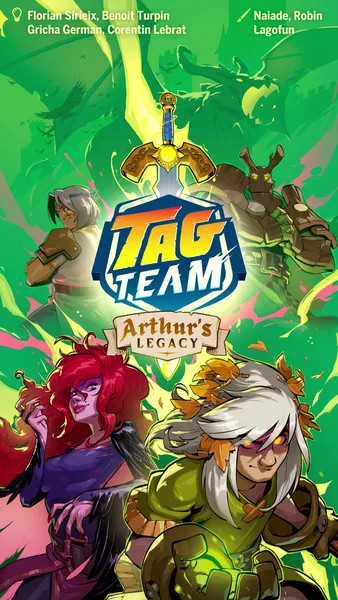 Pre-order Tag Team: Arthur’s Legacy board game now from Boardgamist.com — battle with legendary Arthurian fighters in this quick and tactical auto battler card game expansion.
