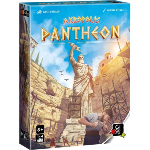 Buy Akropolis: Pantheon expansion now from Boardgamist.com — unite to build a divine capital in this cooperative expansion for Akropolis.