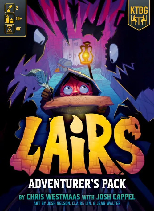Buy Lairs Adventurer’s Pack board game expansion now from Boardgamist UK — add new traps, monsters and evolving dungeon challenges to Lairs.