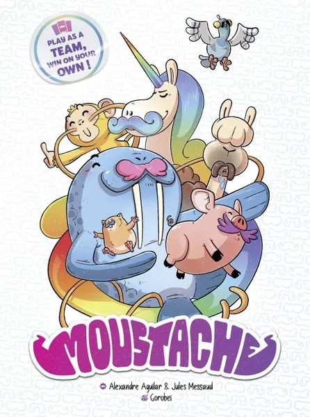 Buy Moustache from Boardgamist – A trick-taking game where your teammates never stay the same.