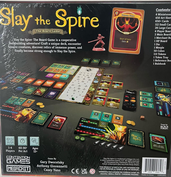 Back of Box - Buy Slay the Spire from Out of Town Games