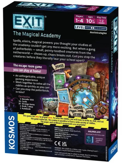 Back of the Magical Academy from Boardgamist