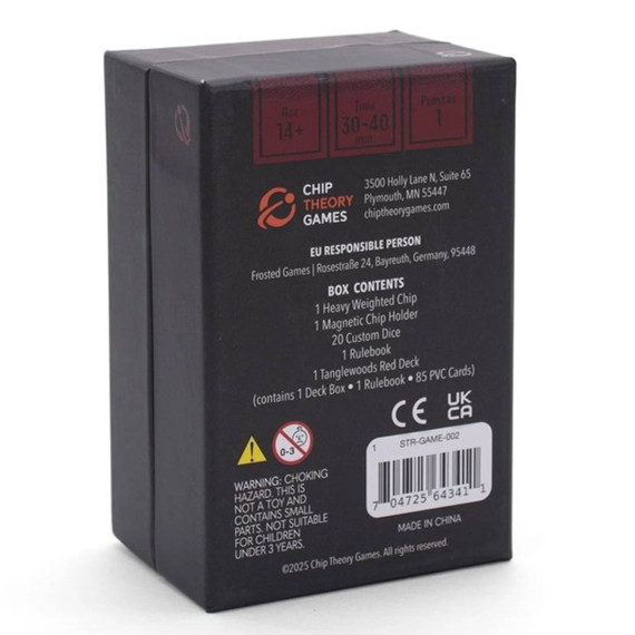 Back of the box of 20 Strong Tanglewoods – buy now from Boardgamist.