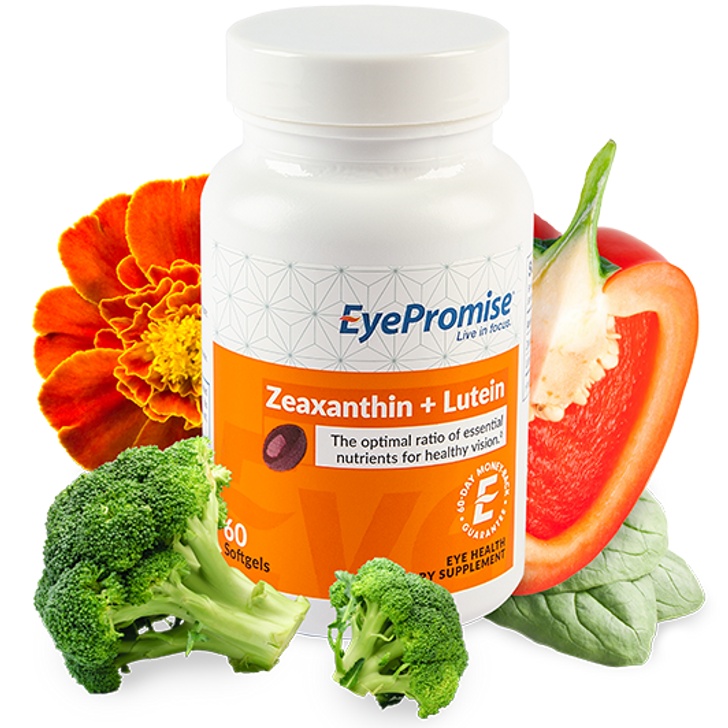 The zeaxanthin found in EyePromise Zeaxathin + Lutein is sourced from paprika peppers, whereas the lutein is sourced from marigolds. The zeaxanthin found in EyePromise Zeaxathin + Lutein is sourced from paprika peppers, whereas the lutein is sourced from marigolds.