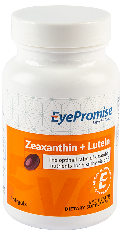 EyePromise Zeaxanthin + Lutein is an eye health nutraceutical that delivers the two antioxidants essential for healthy, lasting vision.