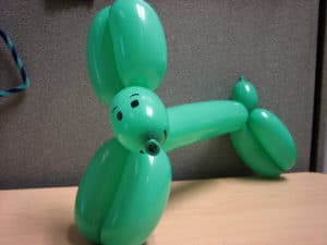 Dr. Lake has found that having something that makes the visit to her office different has helped tremendously in encouraging her pediatric patients to return. For her office, she learned how to make balloon animals.